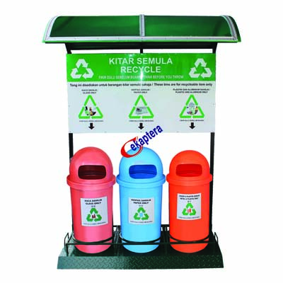 RECYCLE POPPY 75 + Platform & Signage + Roof